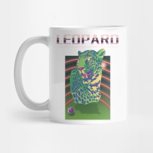 Green leopard head Mug